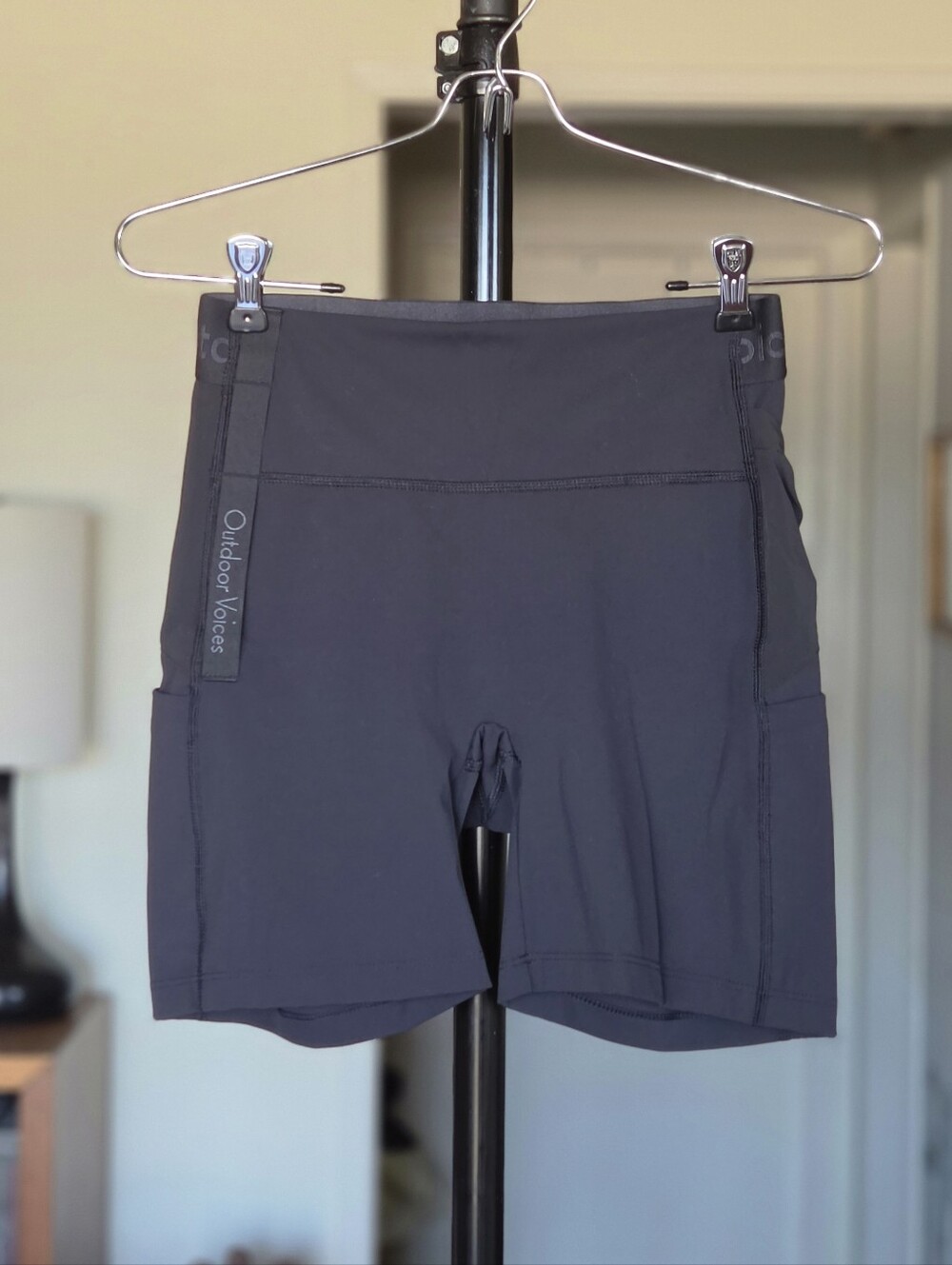 Outdoor Voices Black Performance Bike Or Trail Shorts